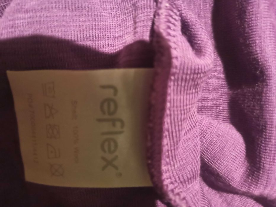 110/116 Koszulka z długim rękawem 100% merino reflex