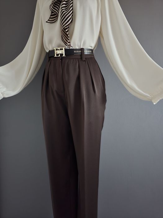 Spodnie z wysokim stanem, eleganckie rozmiar 36