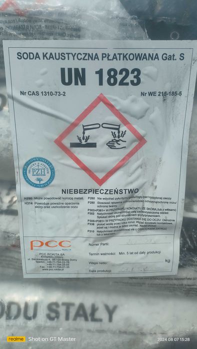 Soda kaustyczna NaOH 25 kg