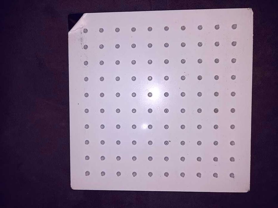 Chuveiro QUADRADO 20x20cm em aço inox polido (NOVO)