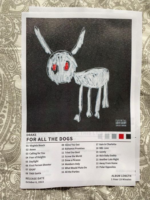 Poster drake para moldurar 20x30