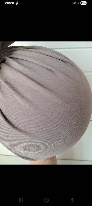 Turban z perełkami dla niemowlaka 3-6 m-cy