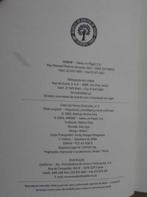 Psiquiatras Psicólogos e Outros Doentes de Rodrigo Muñoz Avia