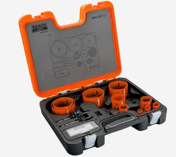Zestawy otwornic bimetalicznych BAHCO Sandflex® 3834-SET-77