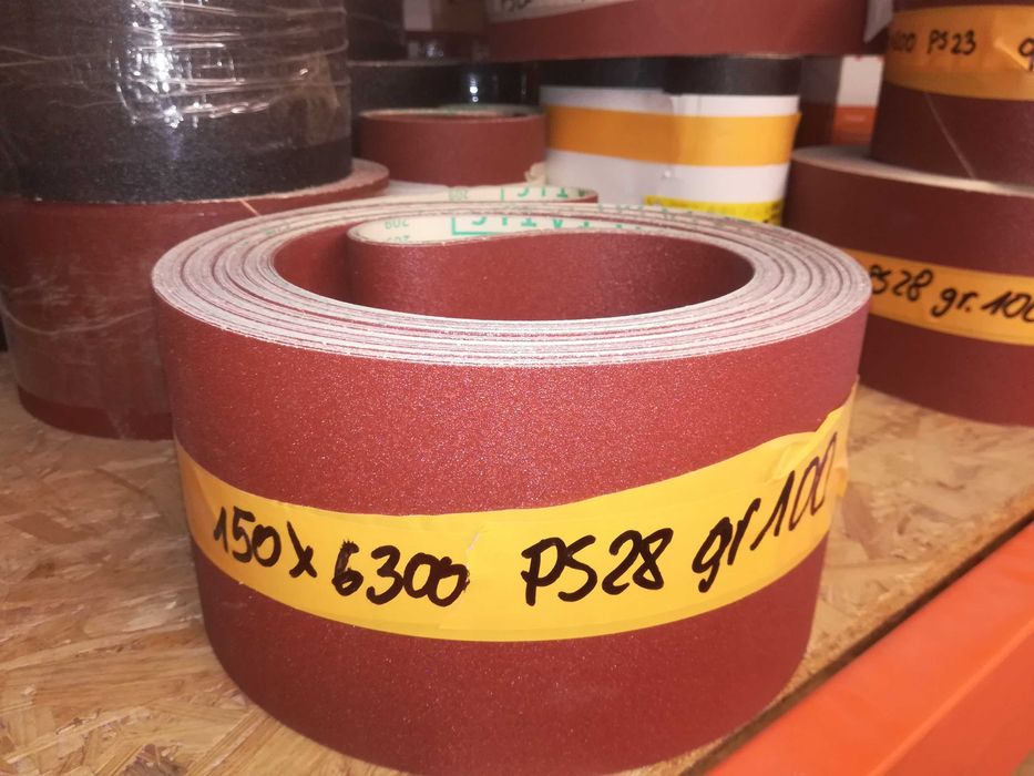 Pasy bezkońcowe na  papierze Klingspor do szlifierek różne rozmiary