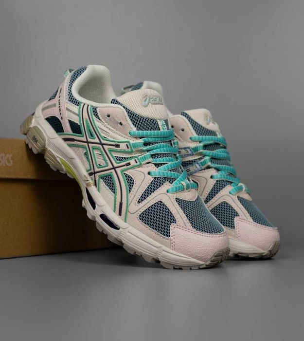 Asics Gel-Kahana 8 Beige/Green Pink (36-41) Кросівки різнокольорові