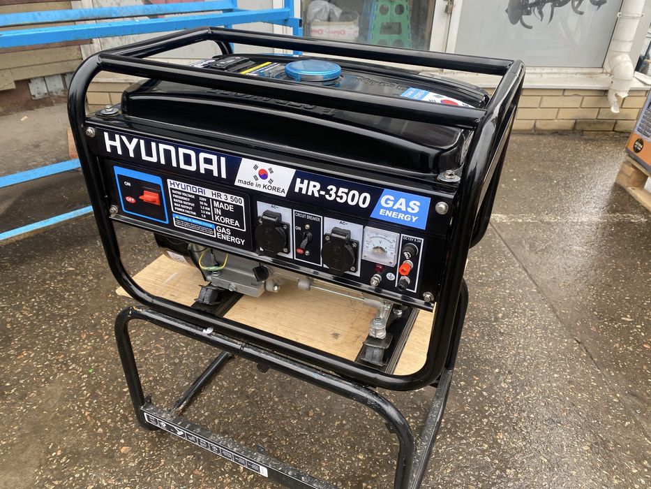 Генератор HYUNDAI 3.5 кВт HKB медь, Корея бесплаьная доставка
