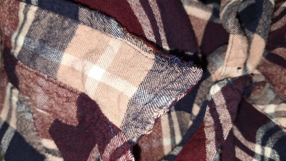 Koszula flanelowa w kratę 44 raczej 42