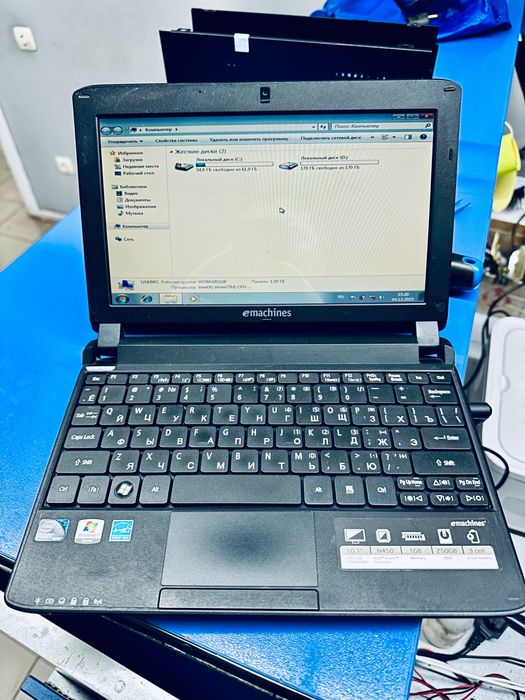 Нетбук eMachines eM350 nav51 250gb hdd
