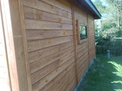 Wiata samochodowa z drewutnia schowek na narzędzia 5,5x5,5 m