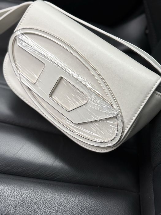 Жіноча сумка в стилі  Diesel Дізель чорна біла