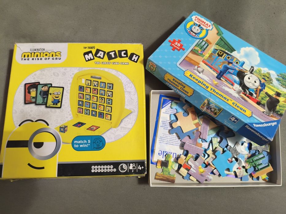 Gra Minions gra Minionki + puzzle i karty