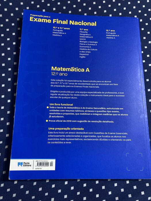 Preparação para o exame final nacional de matemática A