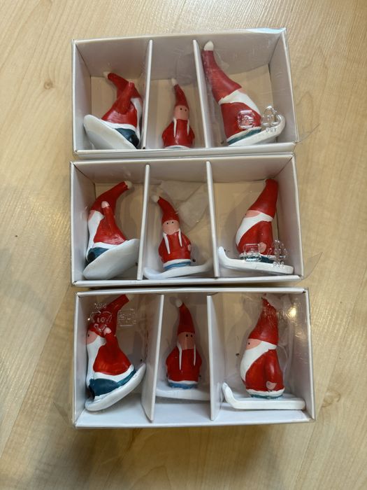 Mikołaje dekoracyjne Ikea 3 sztuki Vinterfest