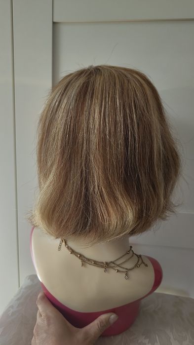 Peruka z naturalnych włosów lace front . Nowa.