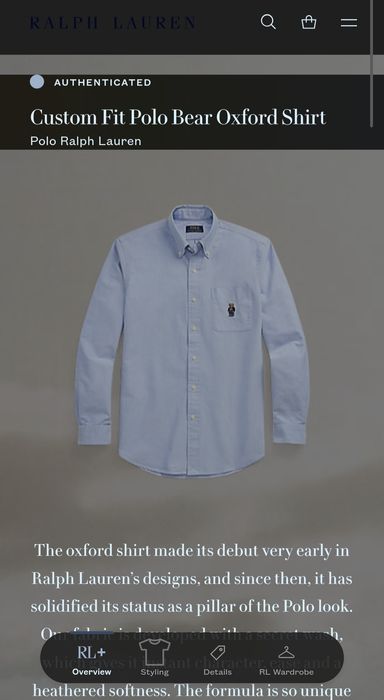 Koszula Męska Ralph Lauren L Miś
