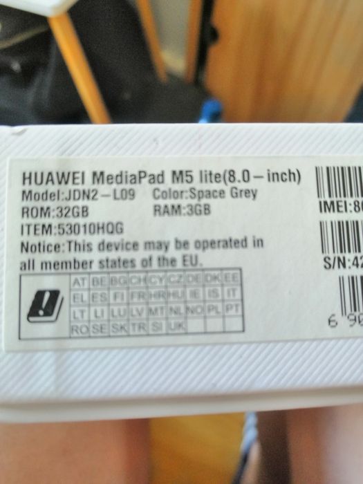Tablet huawei matepad M 5 lite 8