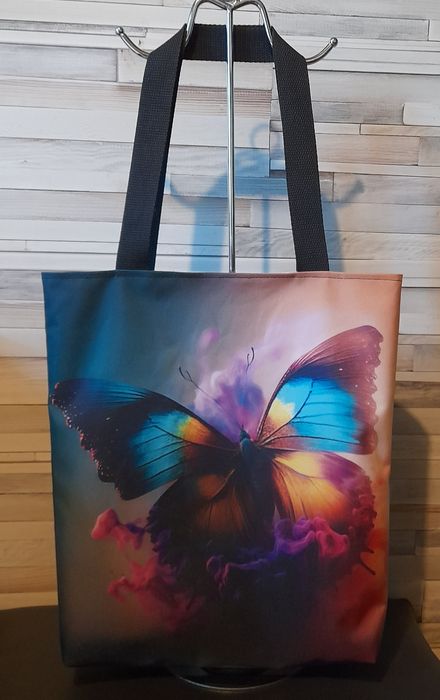 Torba, torebka, shopperka wodoodporna - motyl