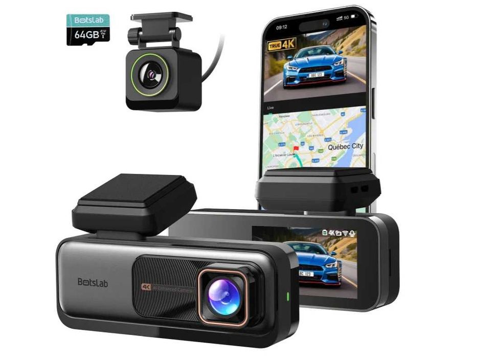 Dashcam frontal 4K + câmara traseira GPS e Wi-Fi - 360 | Botslab G980H