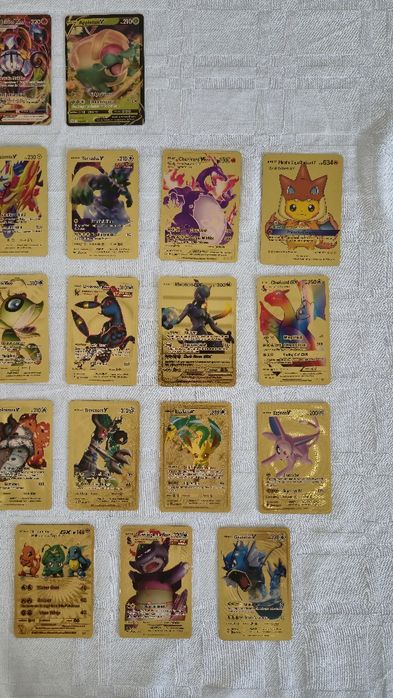 Cartas Pokémon Douradas
