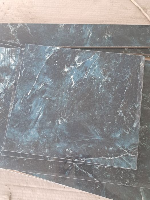 Gres szkliwiony MARBLE BLUE high glossy