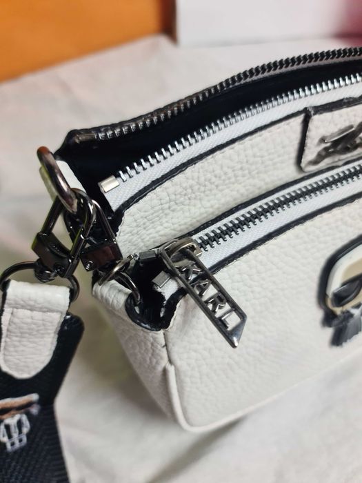 Torebka Karl Lagerfeld 3w1 biala ludek Premium