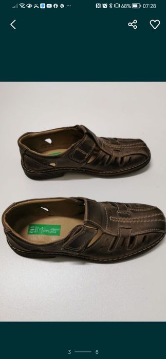 Skórzane Buty Męskie Lekkie Wygodne