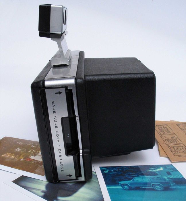 Aparat otworkowy Polaroid instant pinhole + hangrip i film Polapan 664