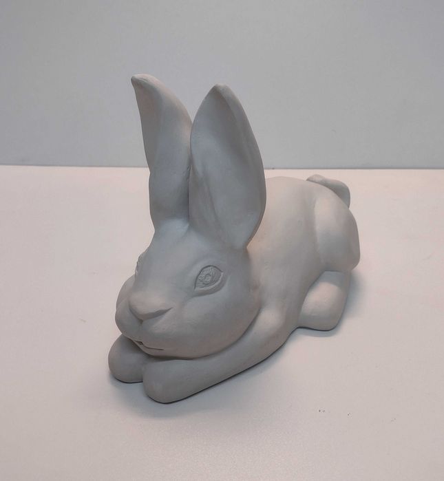 Duży Zając WIELKANOCNY 19 cm figura rzeźba królik