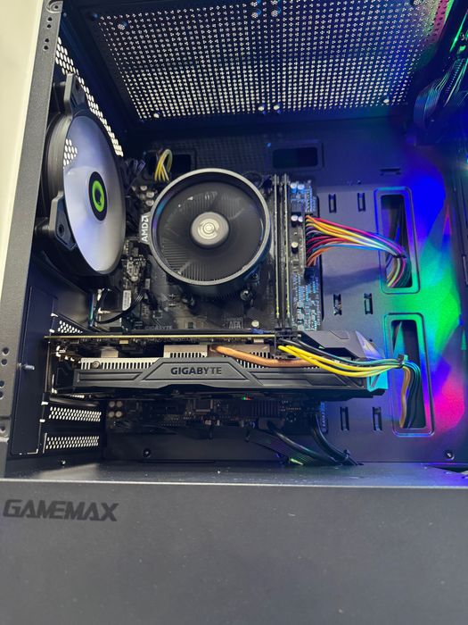 Ігровий компʼютер AMD Ryzen 5 2600/16GB/GTX 1060 6GB/SSD 512GB/HDD 500