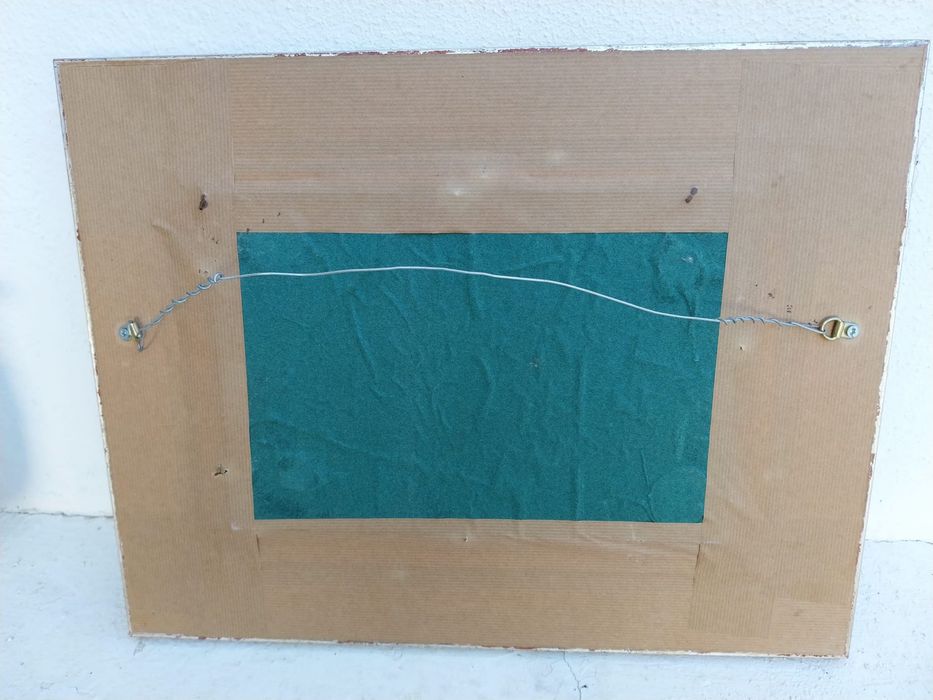 Quadro em estanho repoussé
