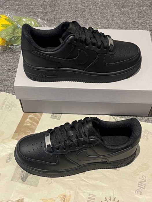 Nike AF1 07 Classic Czarne trampki R.45