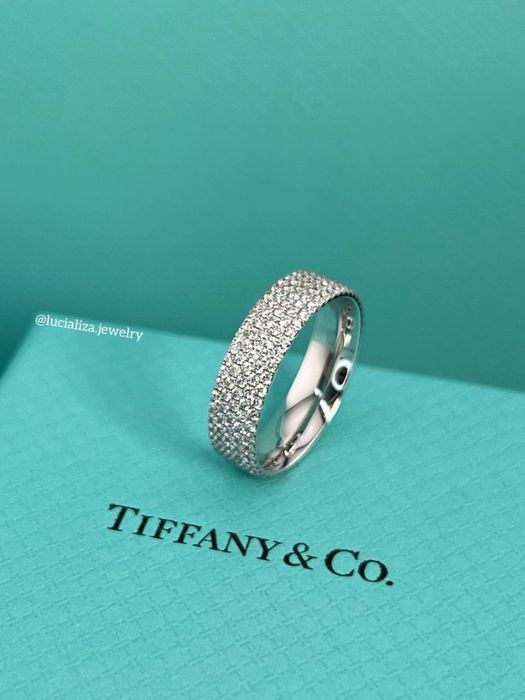 Золота Каблучка Tiffany Оригінал  Колекція Metro з діамантами