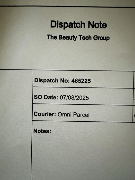 Current Body Skin, dowod zakupu