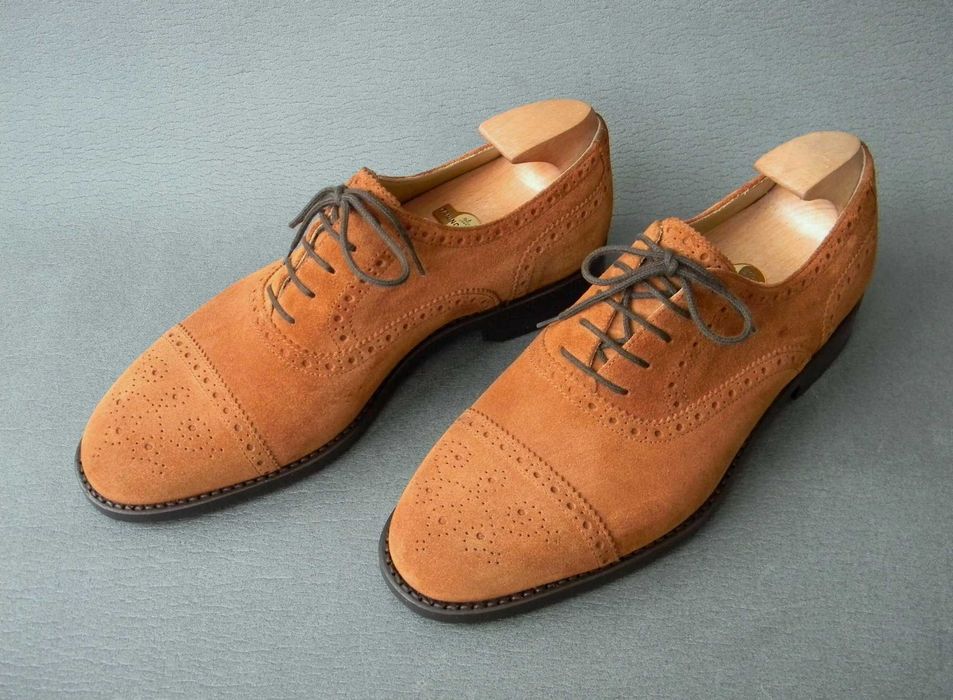 Туфлі оксфорди броги ручної роботи Velasca Santoni Crockett Kiton