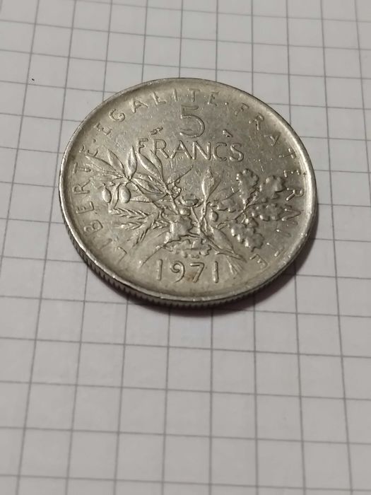 Moeda 5 Francs 1971