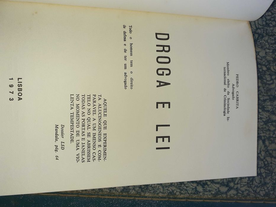 Livro Droga é Lei