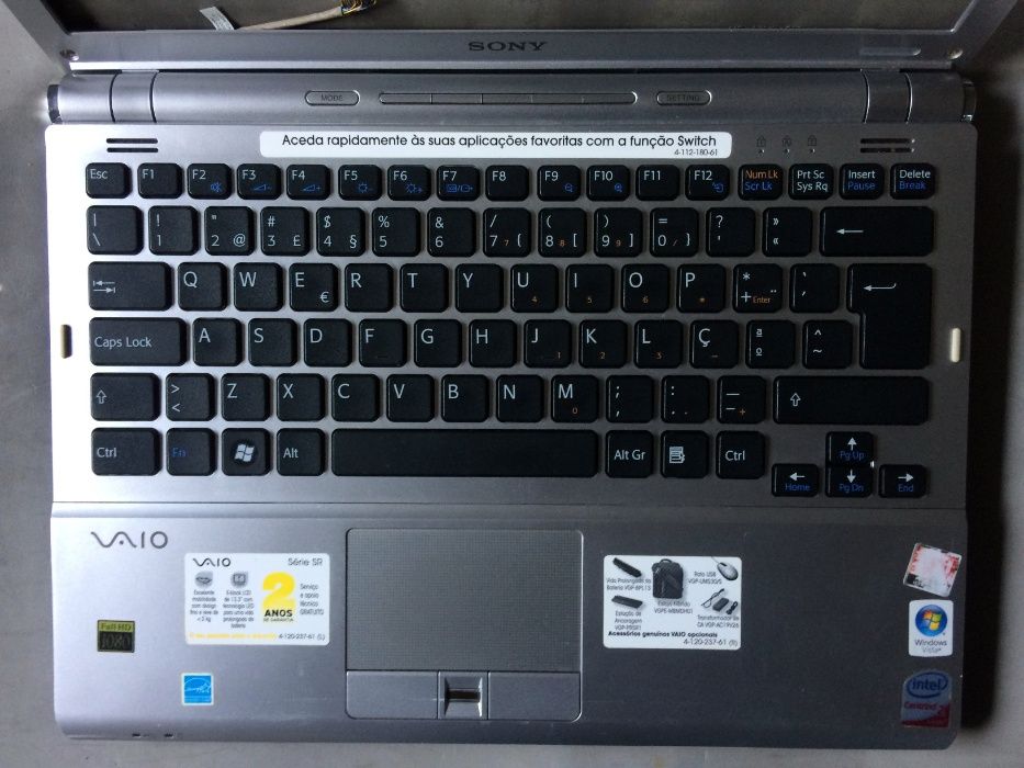 PEÇAS - Sony Vaio VGN-SR29VN (PCG-5P1M)