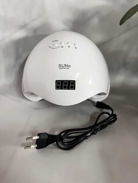 Набір для манікюру лампа SUN 5 48W фрезер 601 65w 45000 об витяжка 45w