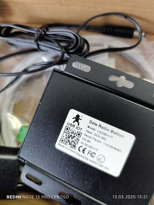 Перетворювач порту USR-LG206-L-P RS232/RS485 в LoRa 398-525 Mhz