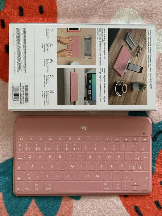 Logitech Keys-To-Go rosa slim ES (Bluetooth)64740676907521122