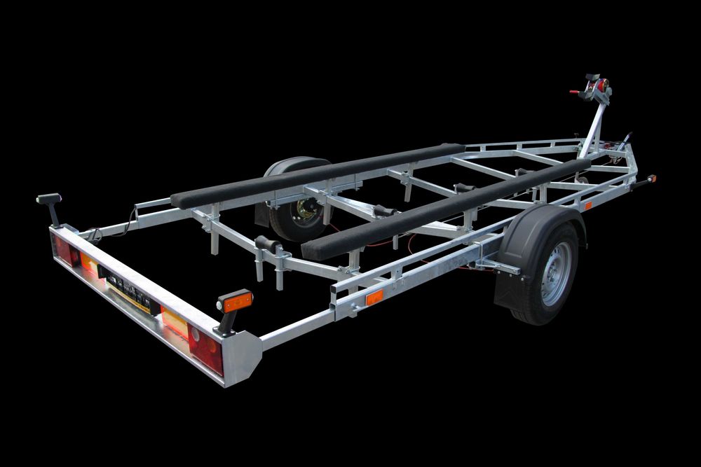 Nowa przyczepa podłodziowa PP-1350, DMC 1350 kg, ładowność 1000 kg