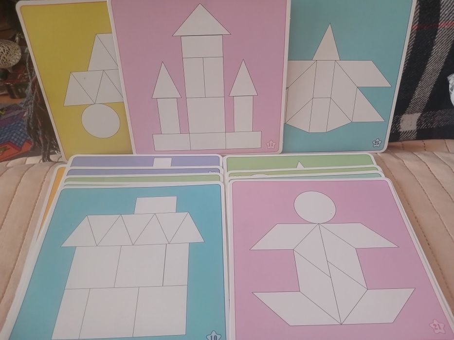 Геометричний дерев'яний пазл «Склади візерунок», 190 дет.