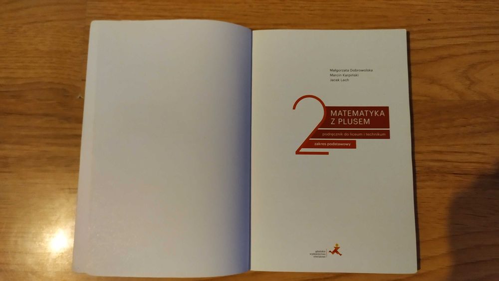 Matematyka z plusem 2 podręcznik zakres podstawowy GWO