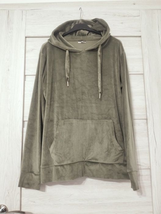 Bluza welurowa Pepco khaki zielona