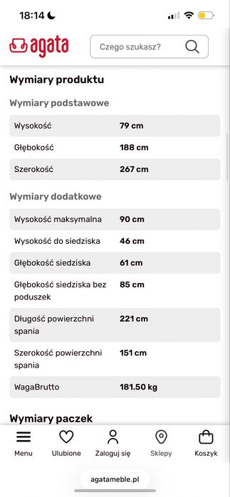 Narożnik Malaga agata meble