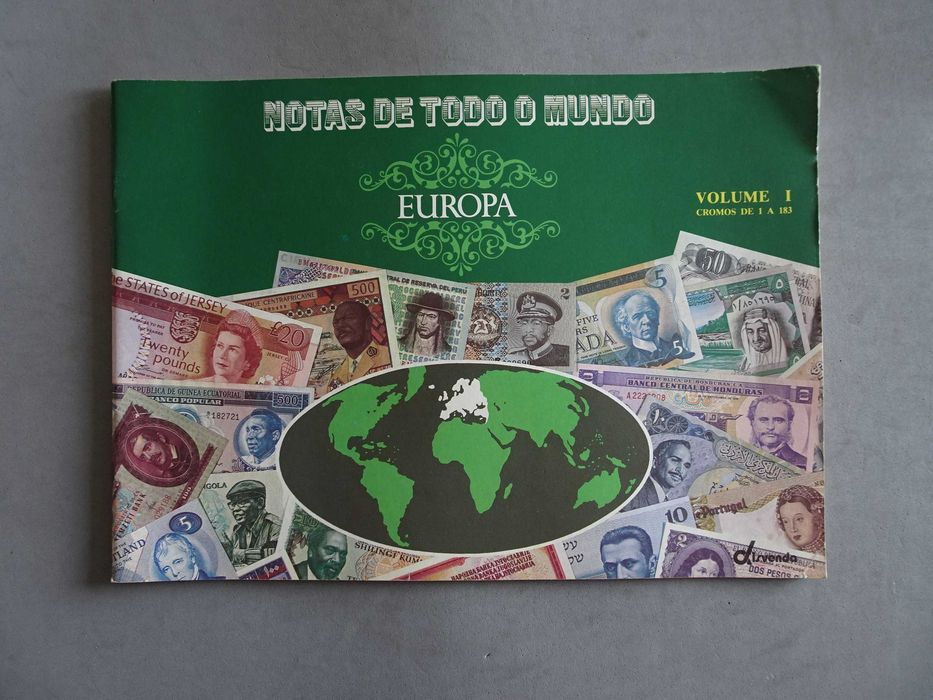 Caderneta de cromos vazia Notas de todo o mundo - Volume I - Europa --