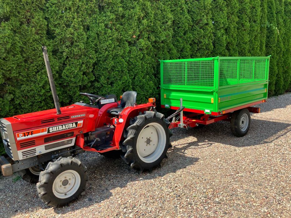 Przyczepka Wywrotka Dwukółka Do Mini Traktor Kubota Iseki Yanmar