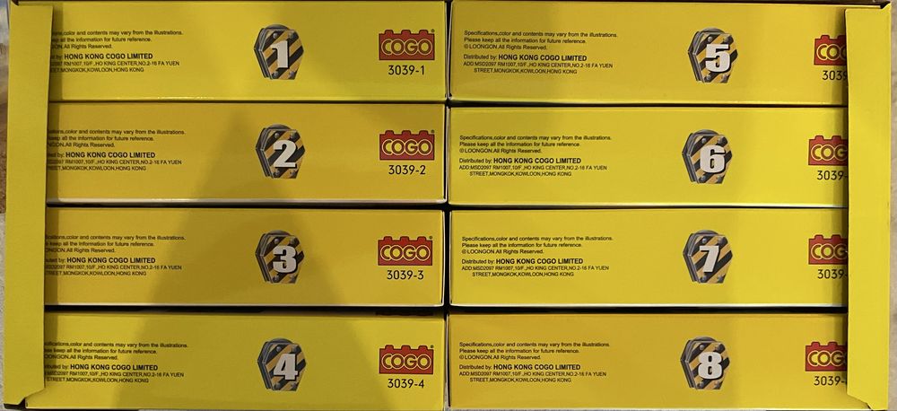 Klocki Cogo 3039 „Budowa” 8in1 846pcs 6+