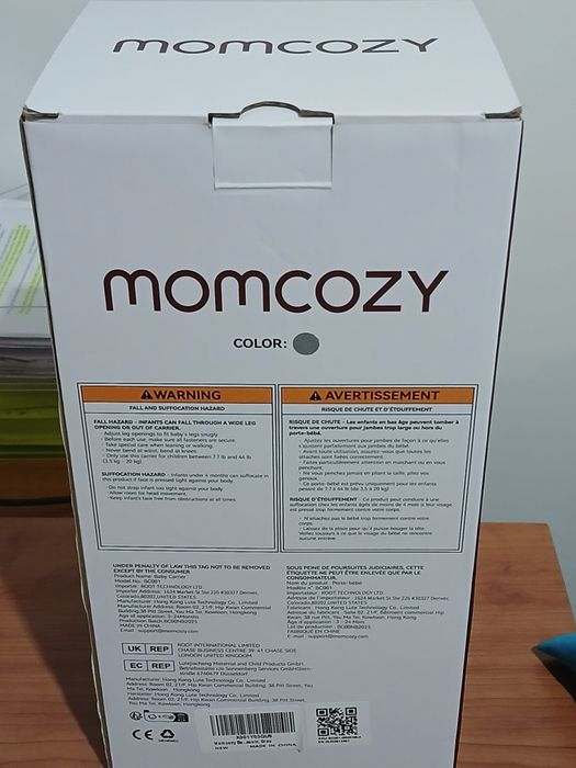 Mochila porta bebé momcozy NOVA